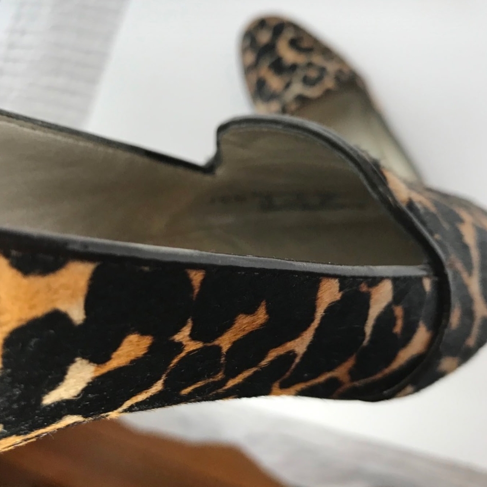 Coach Brown and Black Leopard Print Loafers - Picture 4 of 6